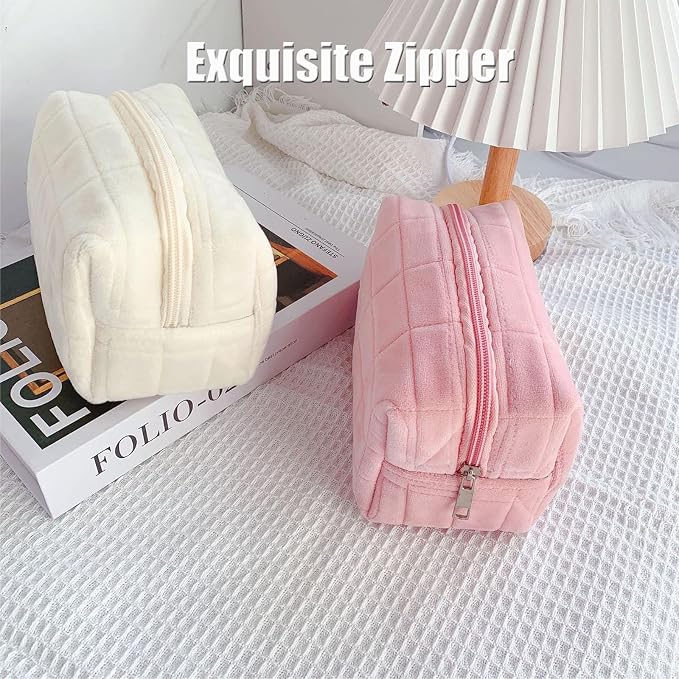 Makeup Cosmetic Bag Small Checkered Pouch Make Up Purse Bag Y2k Accessories