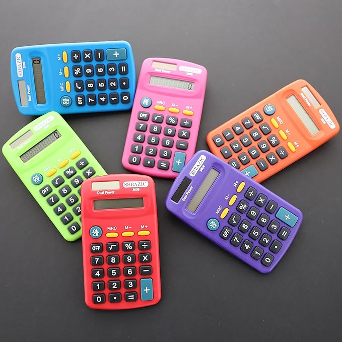 BAZIC Pocket Size Calculators Teaching Material (3009-24)