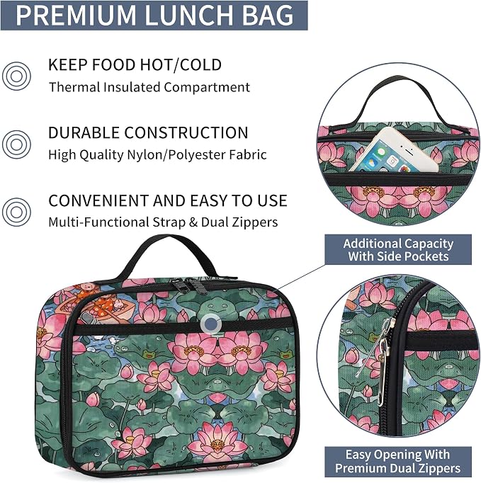 rickyh style Kids Insulated Lunch Box Thermal School Cooler hot Bag for Child