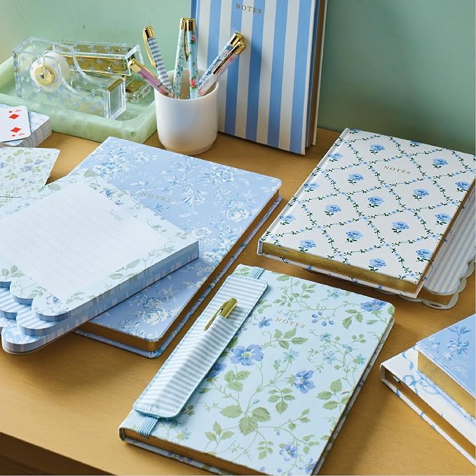 Laura Ashley 3-in-1 Layered Notepad 6.5x7.5 in 150 Lined Tear-Off Sheets