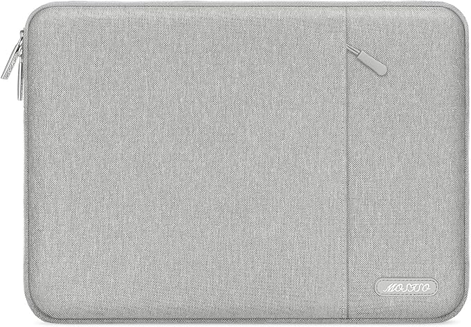 MOSISO Laptop Case 13 inch, Laptop Sleeve Compatible with MacBook Neo/Air/Pro 13 inch with A18/M5/M4/M3/M2/M1 Chip 2026-2016, Polyester Vertical Computer Sleeve Bag with Pocket, Gray
