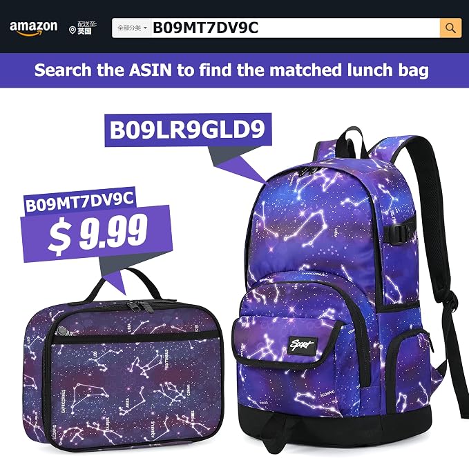 rickyh style School Backpack Travel Bag for Men & Women Lightweight College Back Pack with Laptop Compartmen