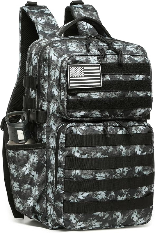 Wotony Military Tactical Backpack for Men Waterproof Daypack 3 Day Assault Pack Molle Bag with Water Bottle Holder