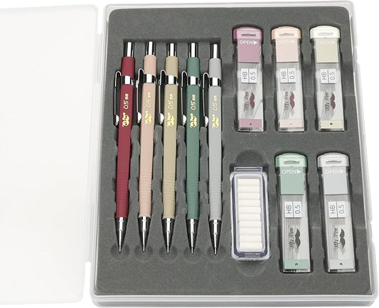 Mr. Pen- Mechanical Pencil Set with Lead and Eraser Refills, 5 Pack | 0.5mm, Sketching Pencils, Drafting Pencil, Drawing Mechanical Pencils