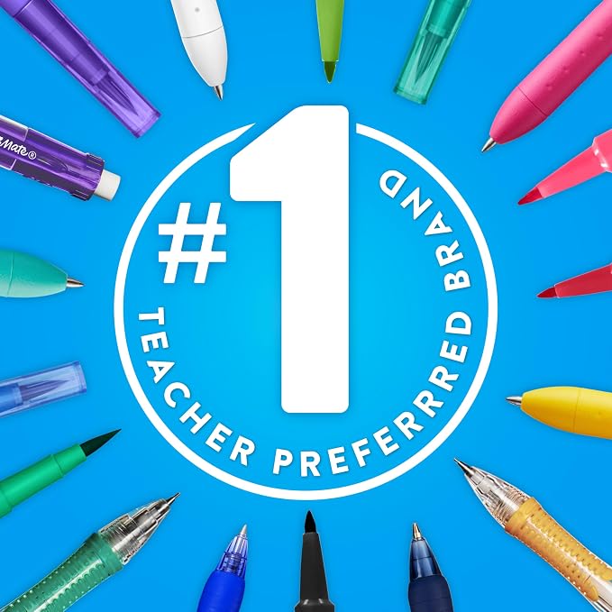 Paper Mate Flair Felt Tip Pens, Medium Point (0.7mm),Back to School, Teacher Supplies, Arts & Crafts (Pack of 288)
