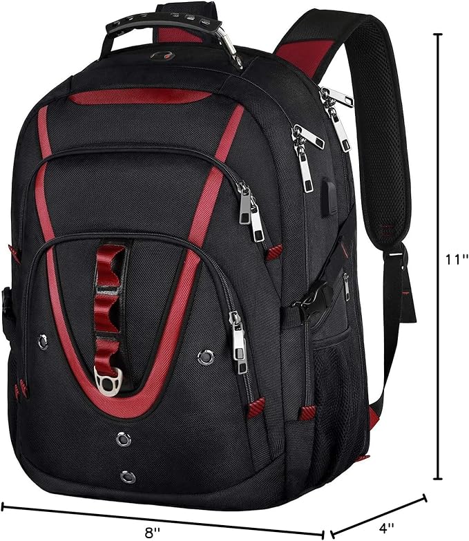 18.4 Inch Laptops Backpack, 55-60L Extra Large Travel Laptop Backpack, TSA Friendly Flight Approved and RFID Anti-Theft Pocket, Water Resistant Suiltable for Large Gaming Laptop