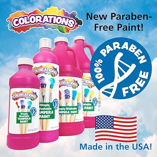 Colorations 1/2 Gallon Orange Simply Washable Tempera Paint (Item # HGWSTOR)