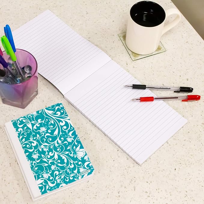 BAZIC Products Writing Pad 100 Sheets 6" x 9" – Writing Pad With Durable Lined Note Pads, Smooth Writing Paper, and Easy-tear Paper Pads; Compact Note Pads and Writing Pads for Office, School, or Home, 48-Pack
