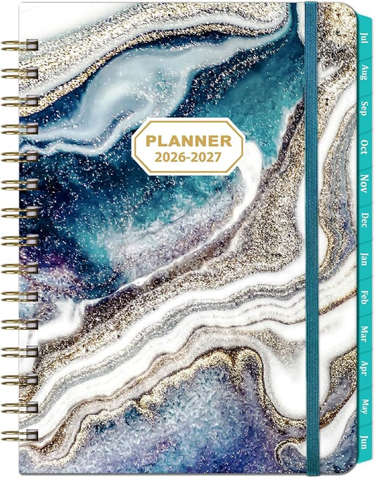 Planner 2026-2027 - 2026-2027 Planner Weekly and Monthly from Jul. 2026 to Jun. 2027, Academic Planners with Inner Pocket, Colorful Tabs, 6.4'' x 8.5''