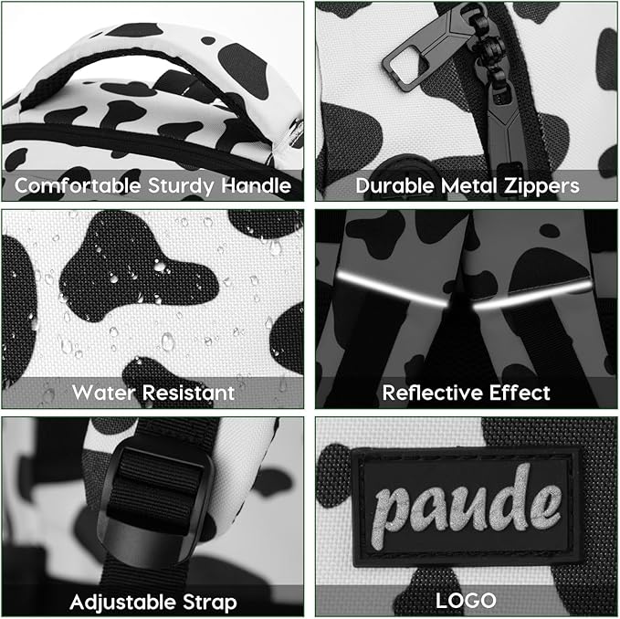 Paude Backpack School,Milk Backpack Laptop,Bookbag for Teens 15.6 Inch College Back pack for University Business Work Travel