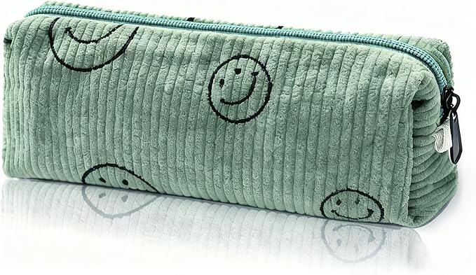 Pencil Pouch Cute Pencil Case Office Storage Bag Holder Box Organizer Aesthetic Bow Flower Pattern Makeup Pouch Cosmetic Bag for Women