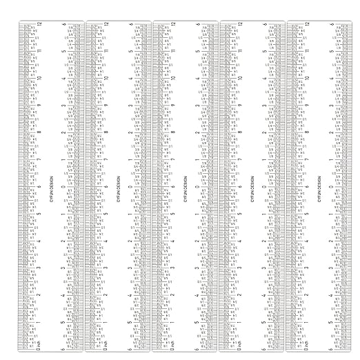 5 PCS 12" Clear Acrylic Ruler Zero-Centering Ruler with Inches & Metric Measuring Tool 12 Inch Straight Edge Rulers for Crafting Drafting Scrapbooking Card-Making Student School Office Home Tool