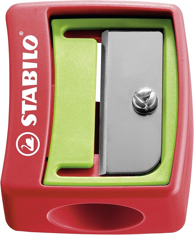STABILO - woody 3-in-1 - Multi-Talented Pencil - Pack of 10 - Assorted colors with Sharpener