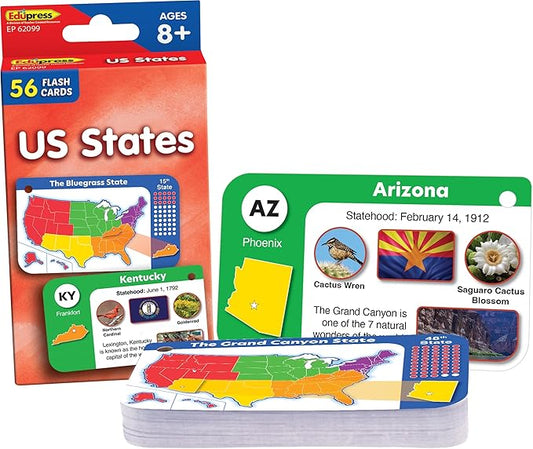 Teacher Created Resources US States Flash Cards (EP62099)