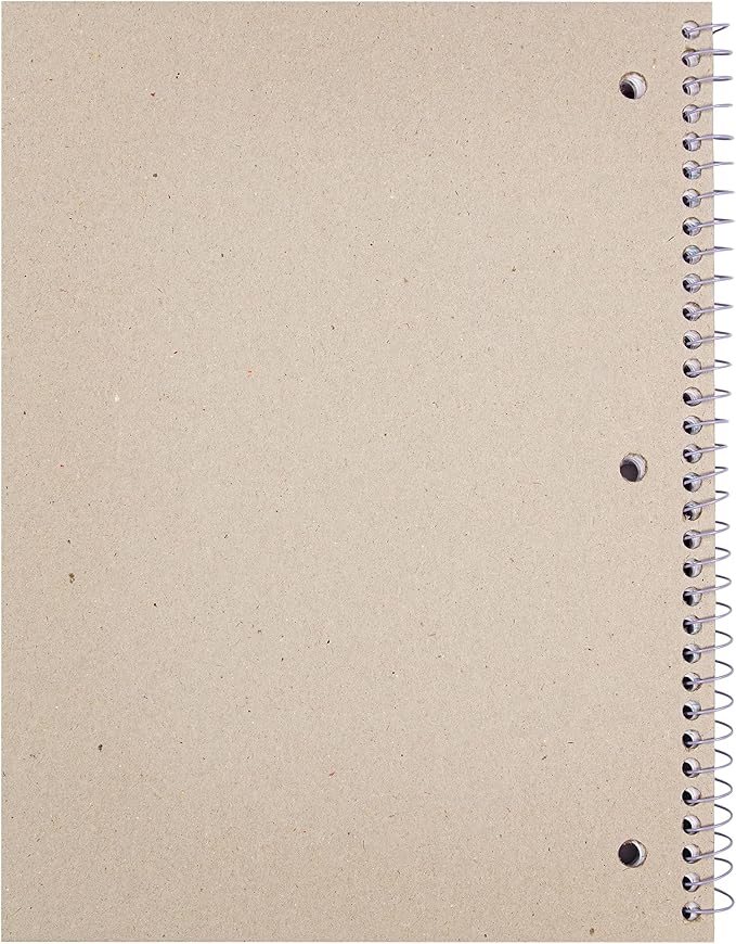 Yoobi 1 Subject Notebook | 100 College Ruled Sheets | Flamingo Print | 2 Interior Pockets | FSC Certified Paper