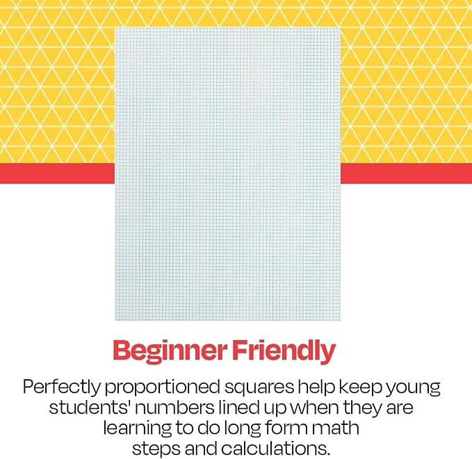School Smart Double Sided Graph Paper, 8-1/2 x 11 Inches, 1/2 Inch Rule, White, Pack of 500 - 085279