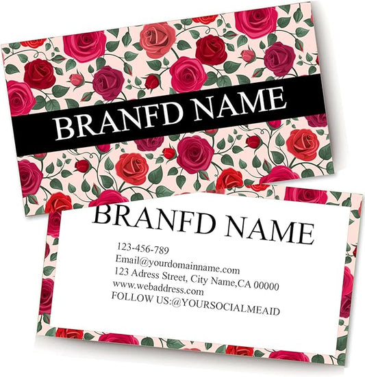 Personalized Design Business Card 3.5" x 2" 200 pcs - Recycled or Matte Card Stock - Custom Premium Business Cards with Logo Two-Sided, High-end 500 pcs