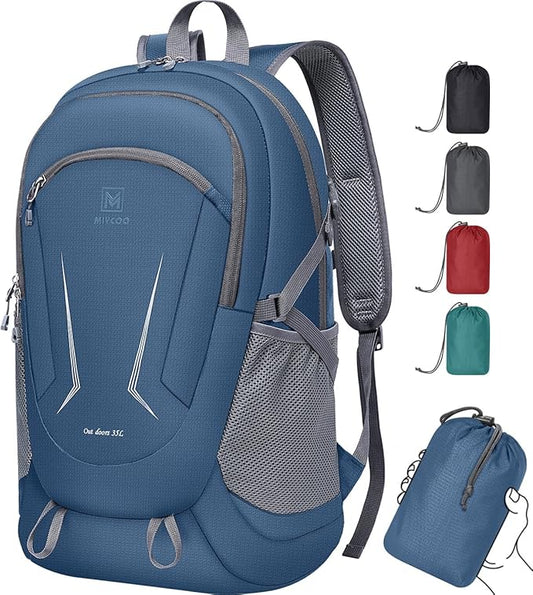 MIYCOO Backpack - Ultra Lightweight Packable Backpack for Travel Camping, Hiking Back Pack Waterproof Foldable Daypack for Men Women Blue