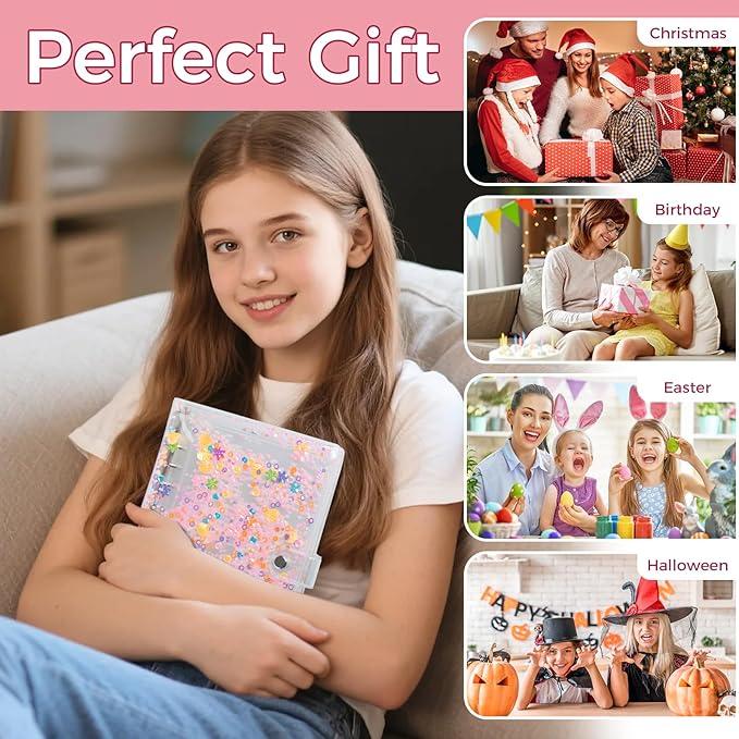 3x5 Index Card Binder - Portable Card Book with 50 Sheets Plastic Sleeves for Index Card Organizer, Note Cards, Flash Cards Stores up to 200 Cards
