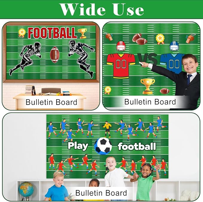 Football Bulletin Board Roll Non-Woven Fabric Poster 15.7" x65.6ft