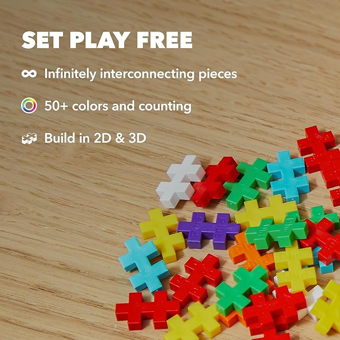 PLUS PLUS 240 Piece Treasure Mix Tube - Mini Interlocking Building Blocks Set, Stem Toys for Kids - Sensory Bin Fillers/Math Manipulatives Classroom Must Haves Gifts for Boys & Girls