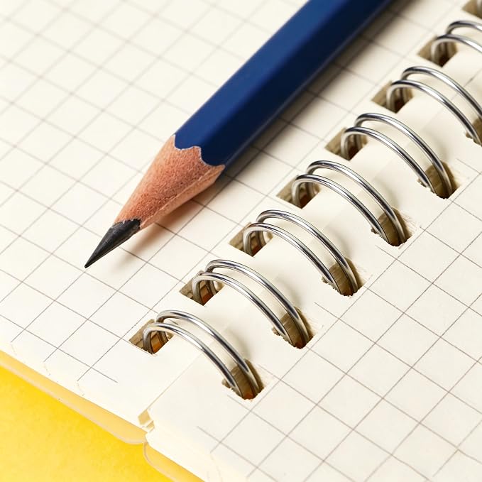 Smilo Graph Grid Paper Notebook,160 Pages Per Pack, A5, 3 Pack