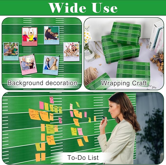 Football Bulletin Board Roll Non-Woven Fabric Poster 15.7" x65.6ft