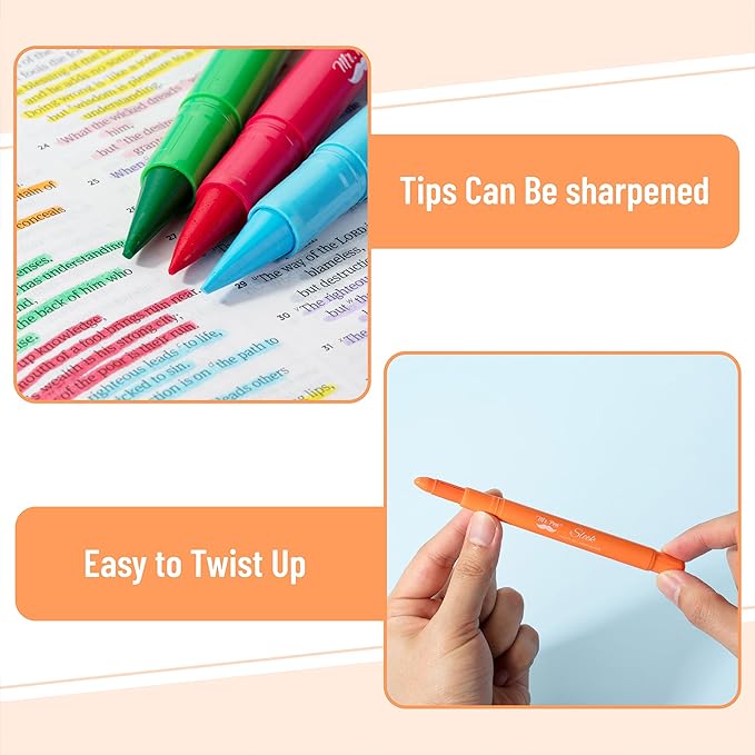 Mr. Pen- No Bleed Gel Highlighters, Assorted Colors, 8 Pack, Bible Highlighters and Pens No Bleed, Bible Markers for Study, Journaling, School Supplies and Accessories
