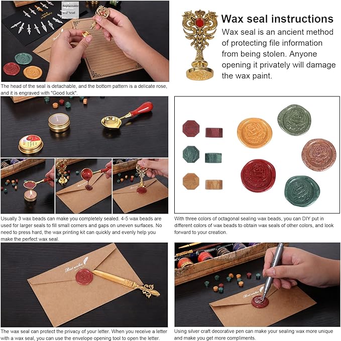 Vintage Pheasant Quill Pen Ink Set,Feather Dip Pen Set with Classic Spiral Bound Leather Notebook,Beginners Glass Dip Pen Wood Calligraphy Pen Craft Decoration Pen,Best Gift Kit for Writing,Drawing