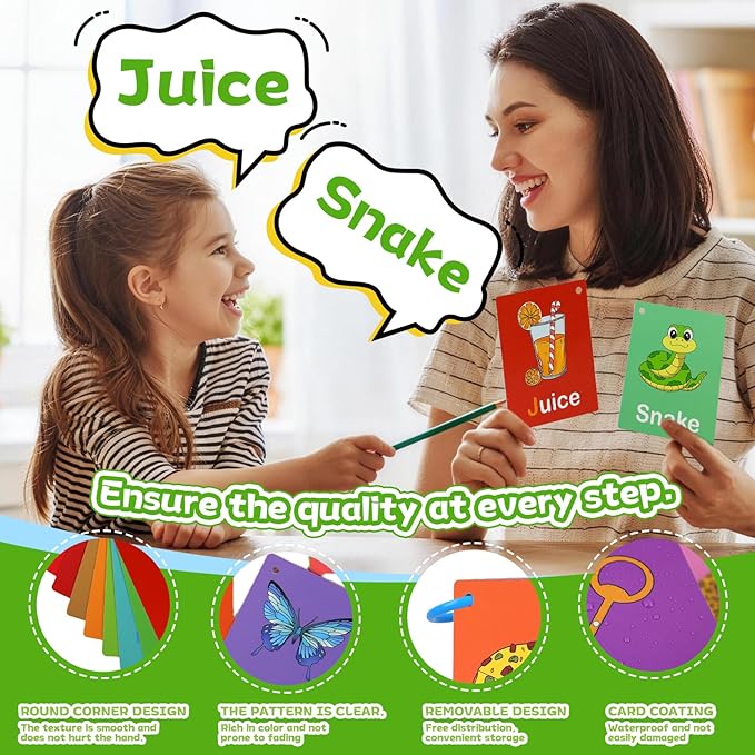 Toddler Learning Flash Cards, 60 PCS Double Sides Flashcards for Alphabets, Numbers, Colors, Shapes, Sight Words, Baby Cognitive Flashcards for Kids, Preschool Kindergarten Learning Activities