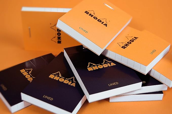Rhodia Staplebound Notepads - Graph 80 Sheets - 8 1/4 x 12 1/2 in. - Black Cover