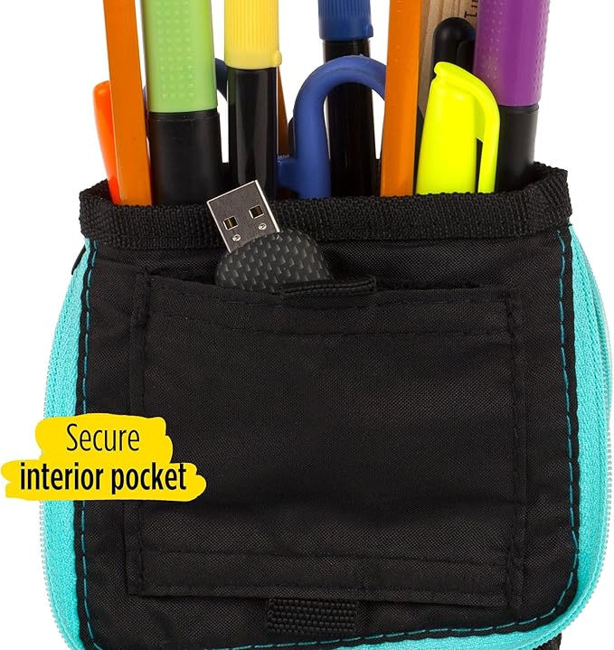 Five Star Stand 'N Store Pencil Pouch, Fits 3-Ring Binder, Pencil Case, Assorted Colors, Color Will Vary, 1 Count (50516)