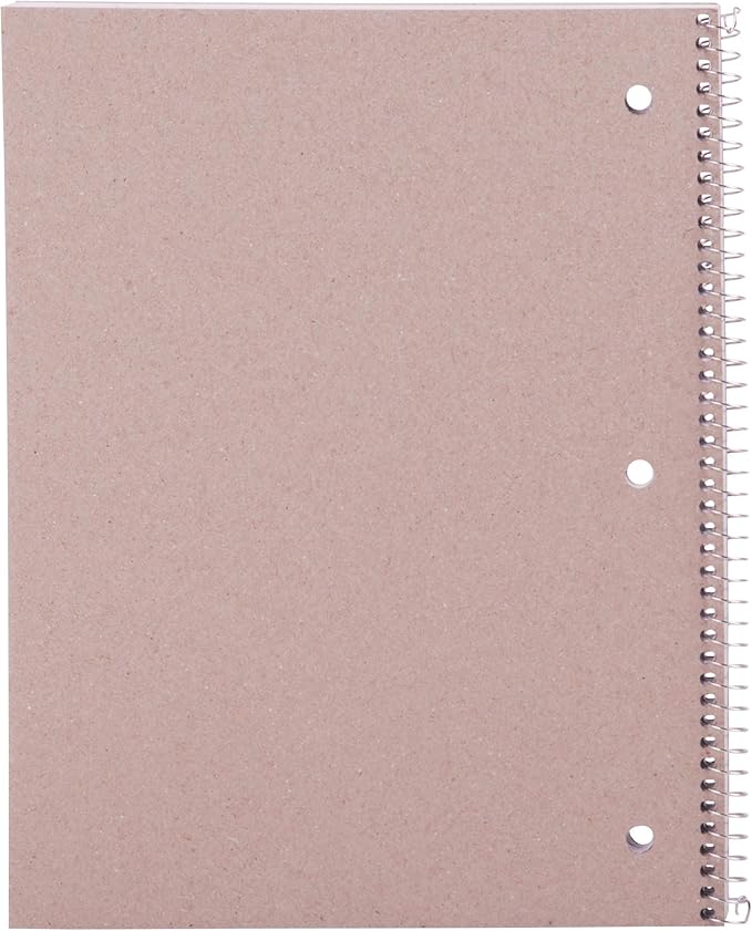 Mintra Office Spiral Notebooks, Wirebound, Journals for School, Work, Business, Aesthetic Stationery, Writing Pads, Teacher & Student Supplies (24, Solid Color-Poly Cover, Wide)