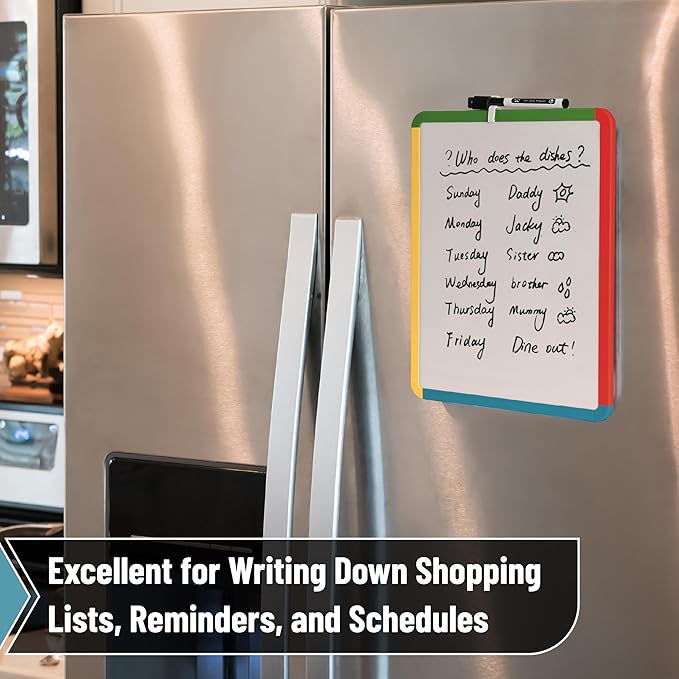 Mr. Pen- Dry Erase Board, 14” x 11” with a Black Dry Erase Marker, Vintage Garden Frame, Small Mini White Board for Students, Fridge, Wall, Locker, Includes Double Sided Tapes