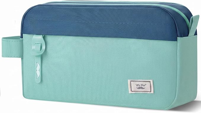 Mr. Pen- High Capacity Pencil Case, Large Pencil Pouch with 3 Compartments and 2 Pockets, Large Pencil Bag with Smooth Zipper, Cute Pencil Case Pouch Organizer, School Supplies for Teens