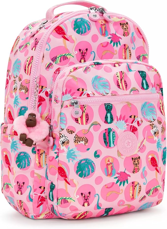 Kipling Women's Seoul 15" Laptop Backpack, Durable, Roomy with Padded Shoulder Straps, Built-In Protective Sleeve