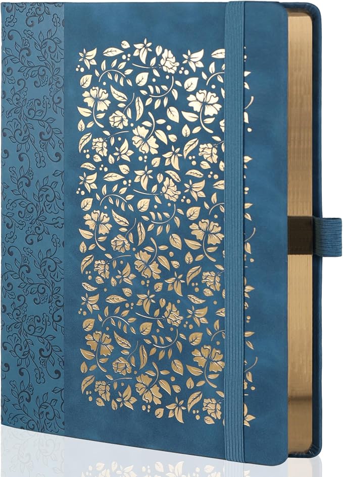 TIEFOSSI B5 Lined Journal for Women Men, 100 GSM Thick Paper, 230 Numbered Pages, College Ruled Notebook, Hardcover Notebooks for Journaling Writing