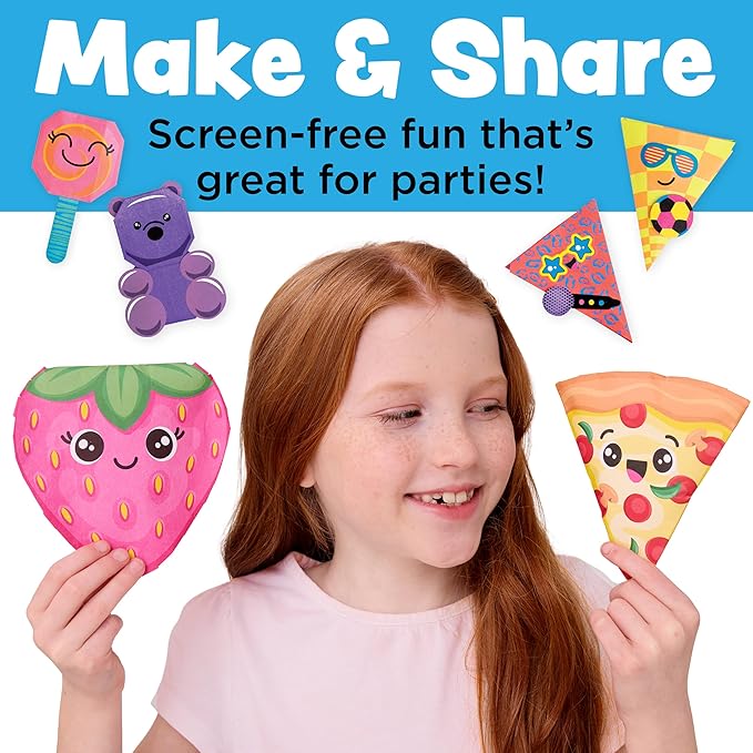 Creativity for Kids Origami Squishies Kit | Great Spring Crafts | Fold, Decorate & Squish 24 Bright Paper Creations | DIY Arts & Crafts for Kids to Build STEAM Skills & Creativity (Ages 7+)