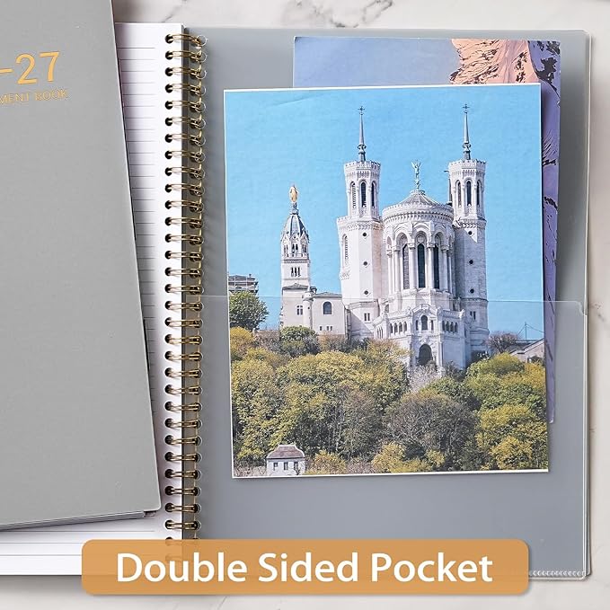 2026-2027 Appointment Book/Planner - Weekly & Monthly Planner, 9" x 11", Large, JUL. 2026 - JUN.2027, 30-Minute Interval, Daily Hourly Planner, Colorful Monthly Tabs, Inner Pocket, Grey
