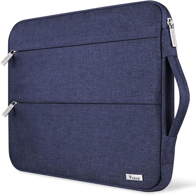 Voova 14 15 Inch Laptop Sleeve Case, Waterproof Computer Bag Cover Compatible with MacBook Air 15 M2/M3/M4 2022-2025, MacBook Pro 15, Hp chromebook 14, 14-15” Dell Lenovo Acer Asus, Blue