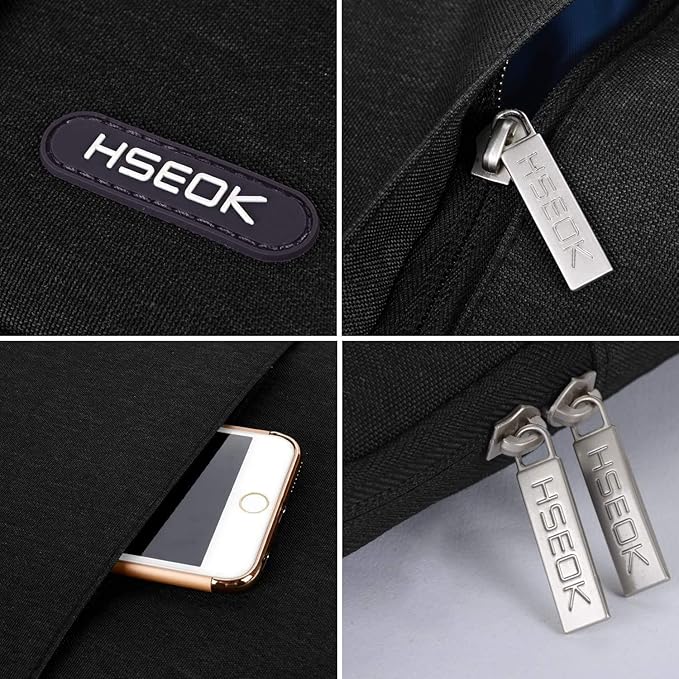 Hseok Laptop Sleeve 13-14 Inch Case Briefcase Compatible with MacBook Neo Pro 14 M5/M4/M3/M2/M1, All Models 13.3 Mac Air/Pro, XPS 13 14, Most Popular 13"-14" Notebooks,B01K01