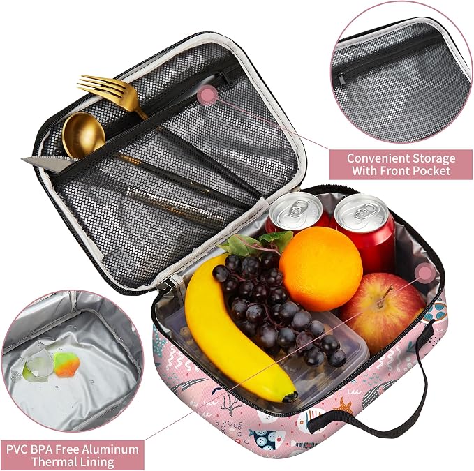 rickyh style Kids Insulated Lunch Box Thermal School Cooler hot Bag for Child