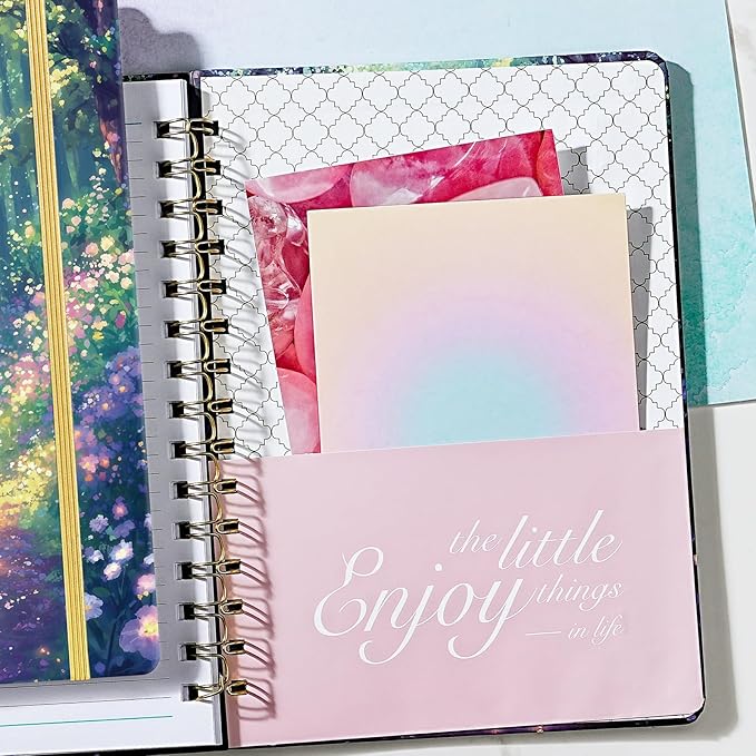 Planner 2026-2027 - Academic Planner 2026-2027 from Jul.2026 - Jun.2027, 8.5'' X 6.4'', Weekly Monthly Planners 12 Month with Colorful Tabs, Back Pocket - Forest Path