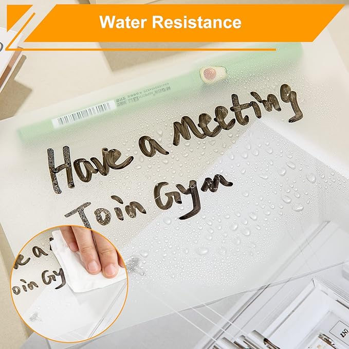 4x6 Inch Transparent Sticky Notes, 200 Sheets Large Translucent Self-Adhesive Clear See Through Post Big Size Sticky Notes for Office Woman School Classroom Teacher College Supplies White Color