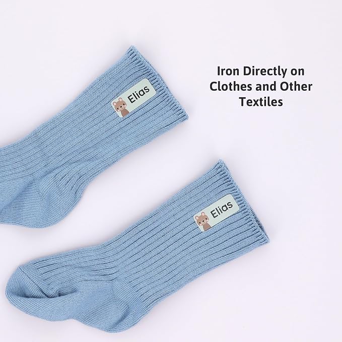 Iron-On Name Labels & Clothing Labels for Nursing Home (120) – Iron On Name Tags & Name Labels for Clothing & Clothes, School & Daycare – Waterproof - Forest Animals