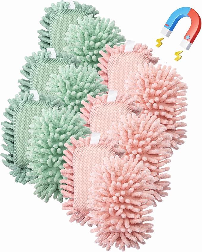 Mr. Pen- Magnetic Microfiber Shag Whiteboard Erasers, 4" x 6", 12 Pack