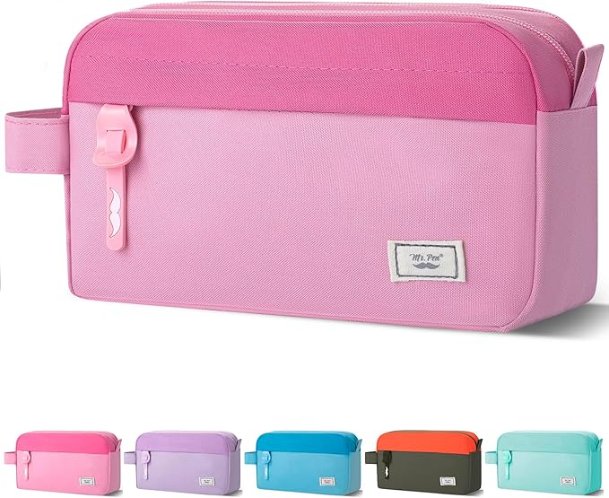 Mr. Pen Large Capacity Pencil Pouches and Bags - Mint Green School