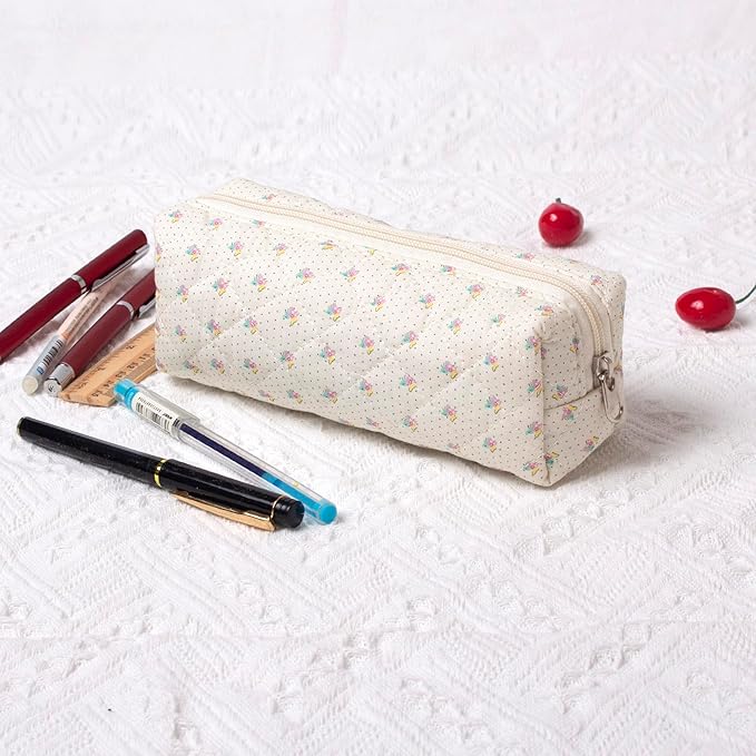 Pencil Case Pen Case Office College School Storage Bag Pouch Holder Box Organizer Makeup Pouch Cosmetic Bag Aesthetic Cute Pencil Case for Girls Boys Kids (ZG)
