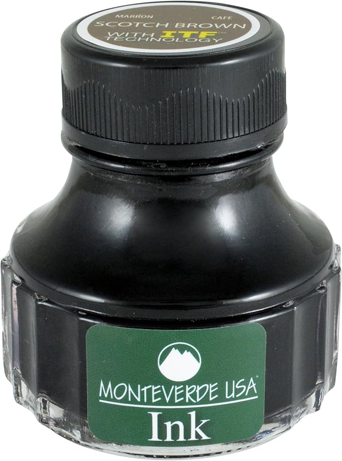 Monteverde USA Ink with ITF Technology, 90 ml Scotch Brown (G308BN)