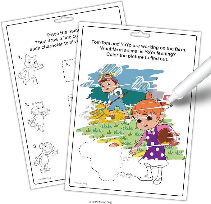 Bendon Cocomelon Imagine Ink, Coloring Book and 1 Mess Free Marker, Kids, Officially Licensed